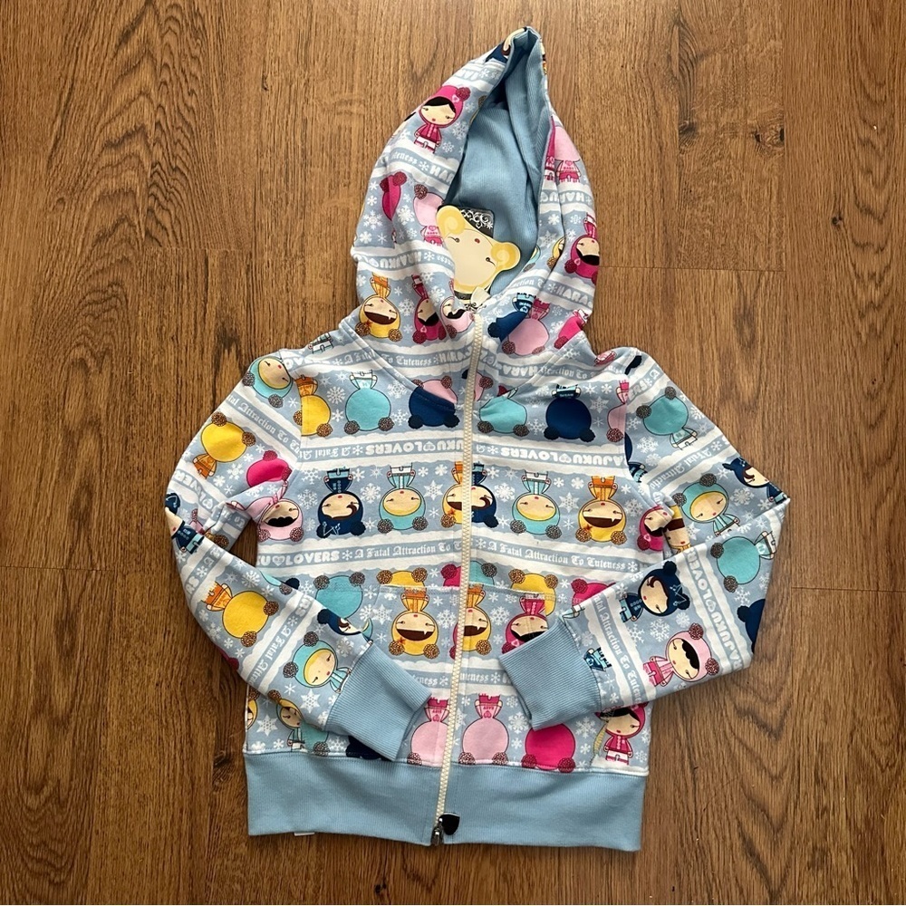 Harajuku Lovers Blue Sweatshirt Hoodie Size 8 NWT